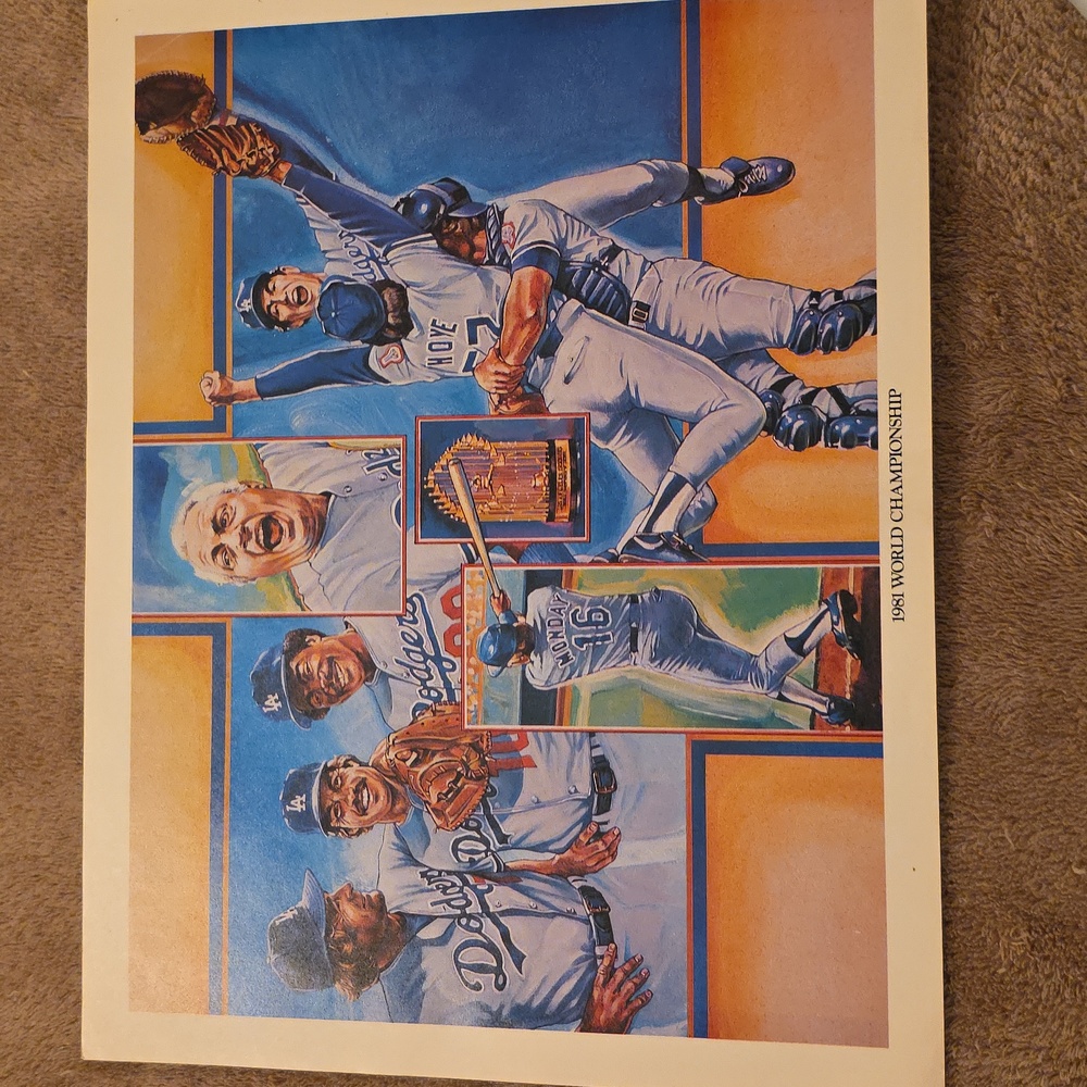 VINTAGE Dogers 1981 World Championship Baseball Celebration